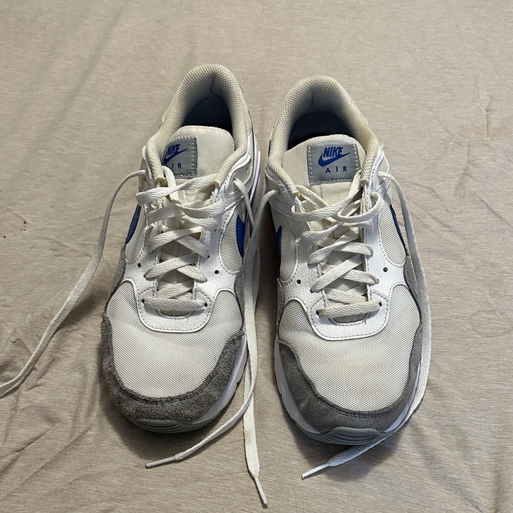 Nike Air Men's White and Blue Sneakers